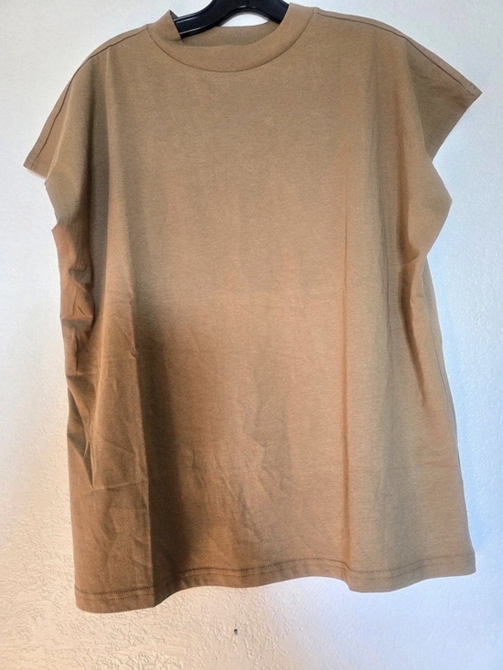 Weekday Prime T-Shirt Organic Cotton Short Sleeve Tee Brown Small